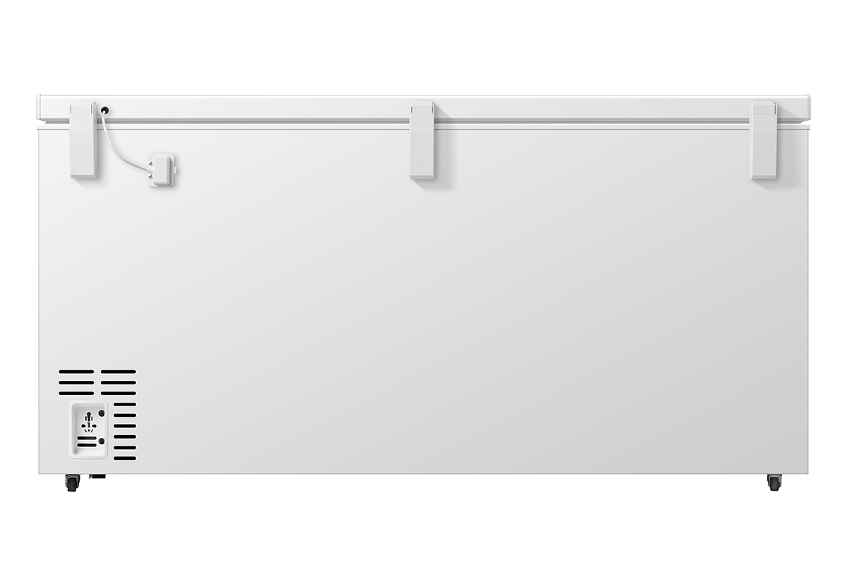 Απεικονίζεται η πίσω όψη του καταψύκτη.